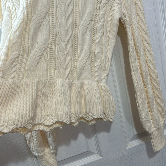 Draper James RSVP Women's Sweater Cream Size Small - Picture 8 of 9